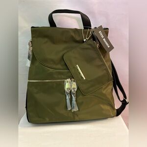 NWT Steve Madden olive Bspencer Backpack handbag